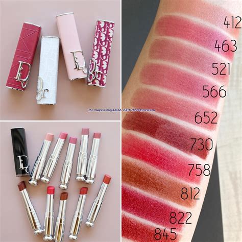 dior addict high shine no 214|Dior Addict shine lipstick swatches.